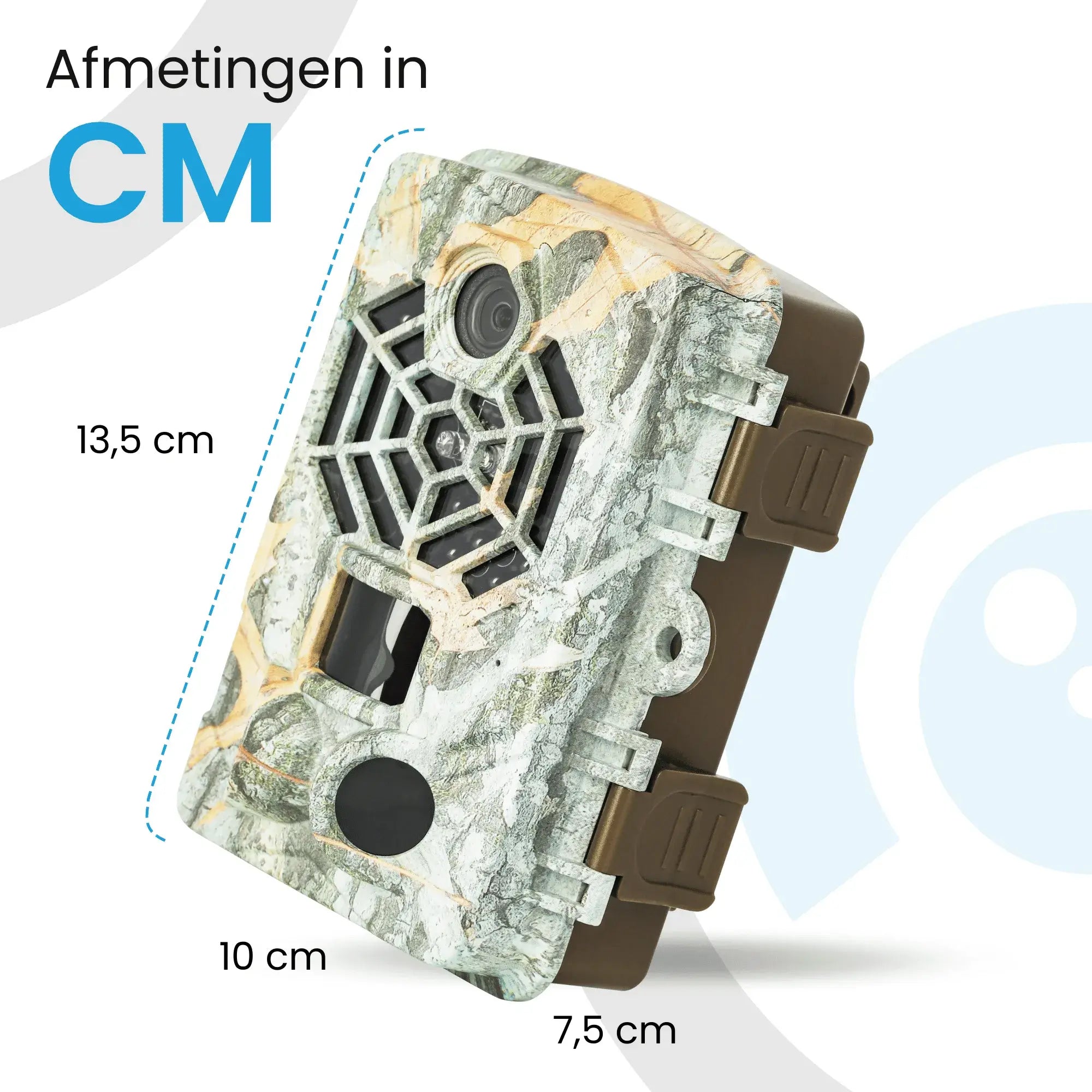 Afmetingen van wildcamera met wifi grijs