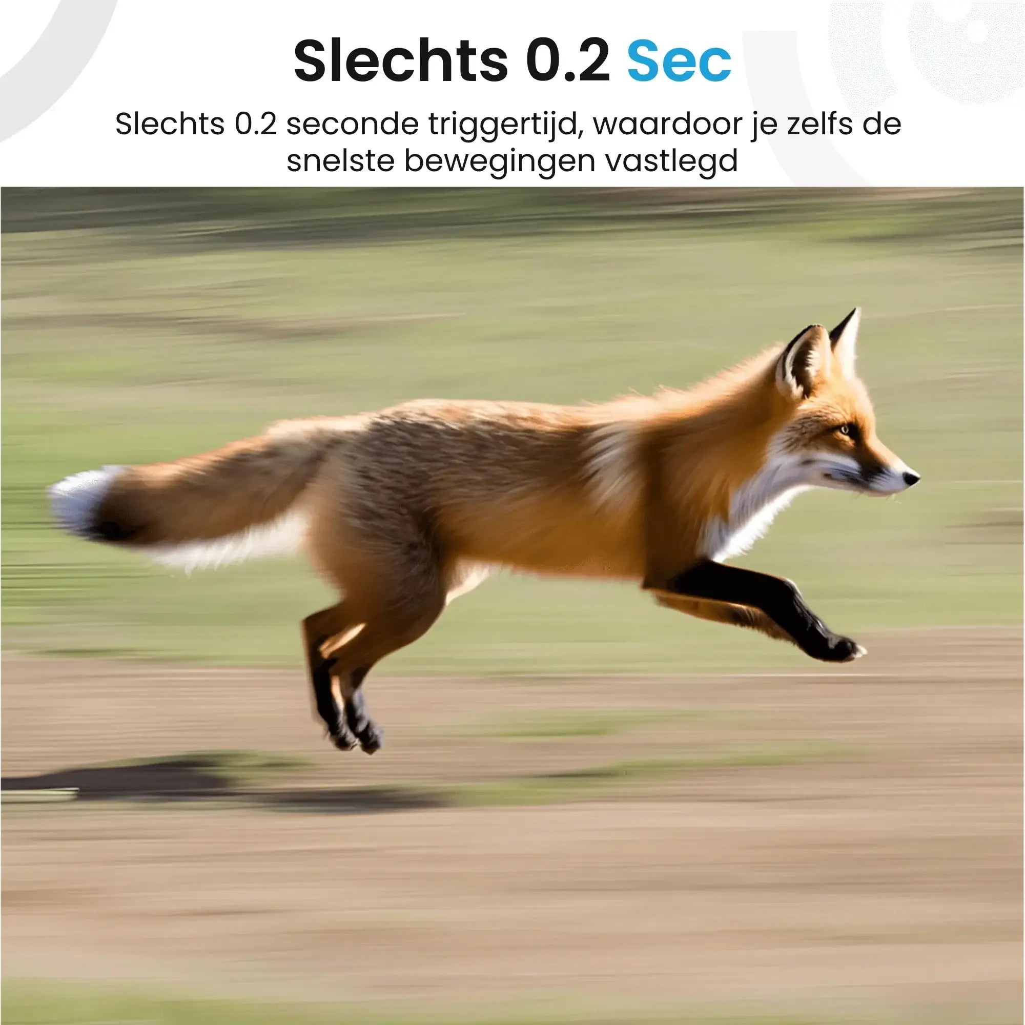 Wildcamera met simkaart heeft een triggertijd van 0.2 seconden