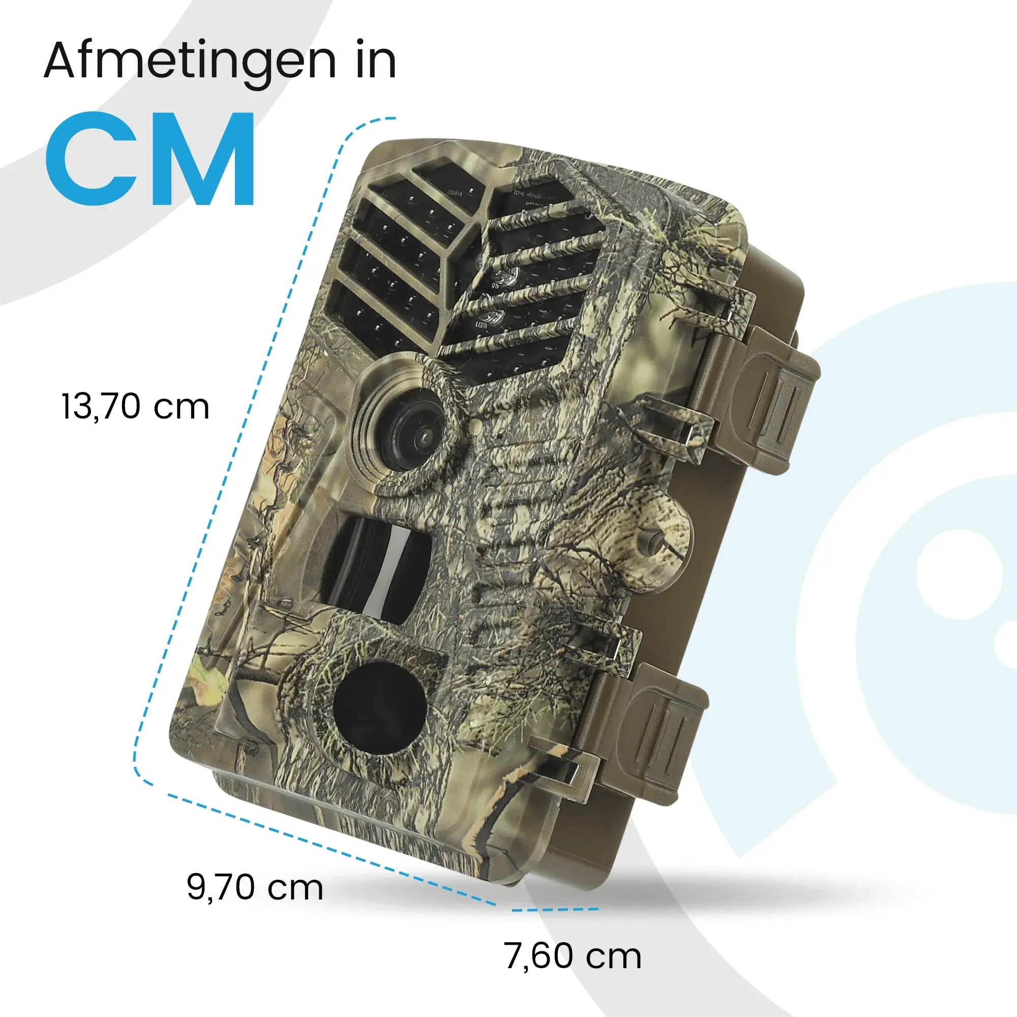 Afmetingen van wildcamera met wifi pro